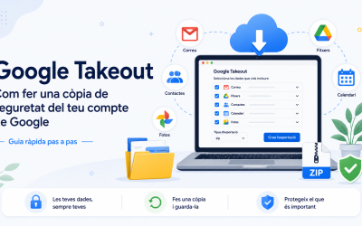 Còpia de seguretat del compte de Google amb Takeout